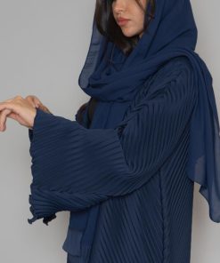 أمول - عباية ملونة لون كحلي بكسر ناعمة 6061