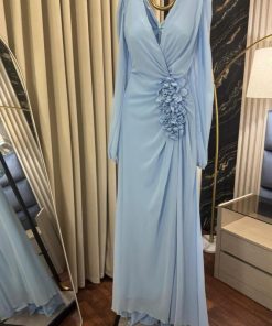 Alternative view of فستان طويل سكاي سايد جورجيت - فستان طويل سكاي سايد جورجيت