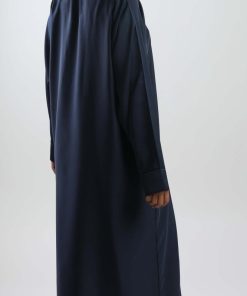 Alternative view of أمول - عباية سادة باللون الأزرق (الكحلي) 5036