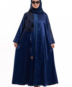 زاهية - عباية عبير كحلي صيفي