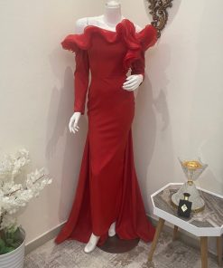 فستان كرانيش ماسك ذيل - فستان كرانيش ماسك ذيل