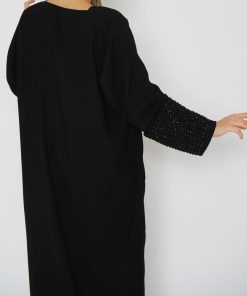 Alternative view of أمول - عباية سوداء تطريز في الكم 6001