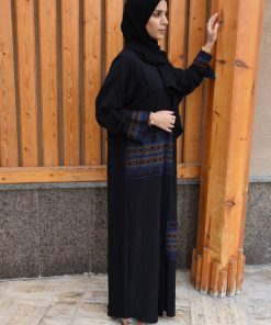 Alternative view of أمول - عبايه سوداء فاخره بتطريز السدو R1111