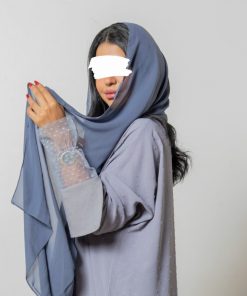 Alternative view of أمول - عبايه ملونة منقط باللون الرمادي 2032