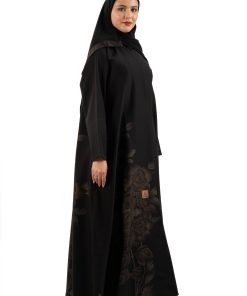 Alternative view of زاهية - عباية عفاف عباية عفاف بتطريز بني ناعم