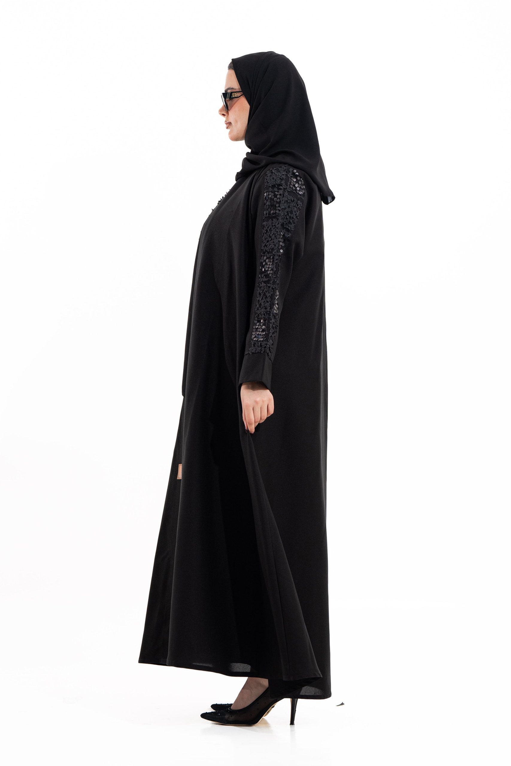 زاهية - عباية عبير صيفي اسود - الصورة 2