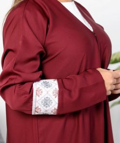 أمول - عبايه ملونه لون عودي سوبر ندى بكلفة سدو من الكم5020