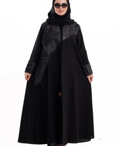 Alternative view of زاهية - عباية ريفال صيفية اسود