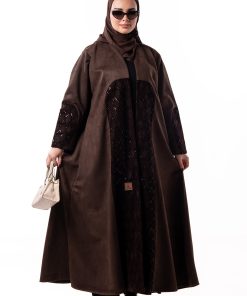 Alternative view of زاهية - عباية غيم باللون البني