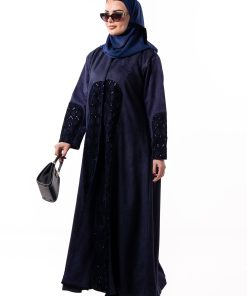 زاهية - عباية غيم باللون الكحلي