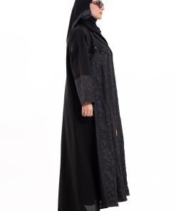 Alternative view of زاهية - عباية رهف اسود مع اسود