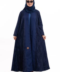 زاهية - عباية ظلال كحلي صيفي