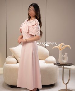 Alternative view of فستان كيب ميدي ورود ثلاثيه الأبعاد - فستان كيب ميدي ورود ثلاثيه الأبعاد