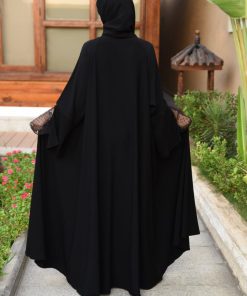 Alternative view of أمول - عبايه كلوش ملكي باكمام شيفون R1102