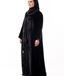 Alternative view of زاهية - عباية هتان باللون الاسود