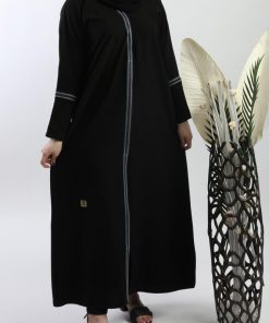 Alternative view of أمول - عباية سوداء بكلفة طولية 5082