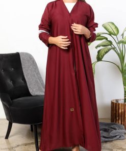 Alternative view of أمول - عبايه ملونه لون عودي سوبر ندى بكلفة سدو من الكم5020