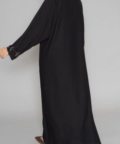 Alternative view of أمول - عباية سوداء بلاك بيري تطريز كمبيوتر لون اسود وبني 6044