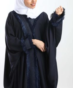 أمول - مشلح لون أزرق قماش حرير بكلفة مميزة وراقية 5058