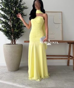 Alternative view of فستان ليمون سوربيه جورجيت - فستان ليمون سوربيه جورجيت