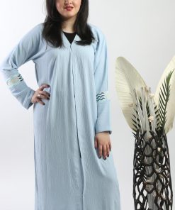 Alternative view of أمول - عباية بلونة باللون السماوي 5076