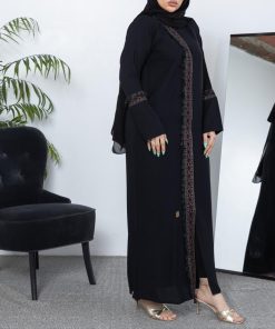 Alternative view of أمول - عباية سودا فاخرة بتطريز السدوN1007