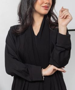 Alternative view of أمول - عباية سوداء سادة Z2025