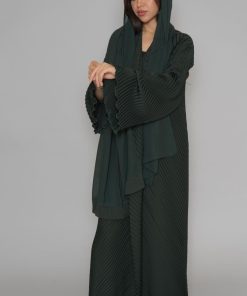 Alternative view of أمول - عباية ملونة لون أخضر بكسر ناعمة 6060