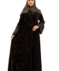 Alternative view of زاهية - عباية أفنان باللون الزيتي الداكن