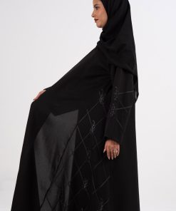 زاهية - عباية ميرال بقيطان مع تطريز شك انيق