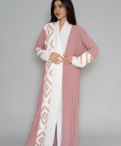 Alternative view of أمول - عباية ملونة لحمي مع كلفة و شيفون 6054