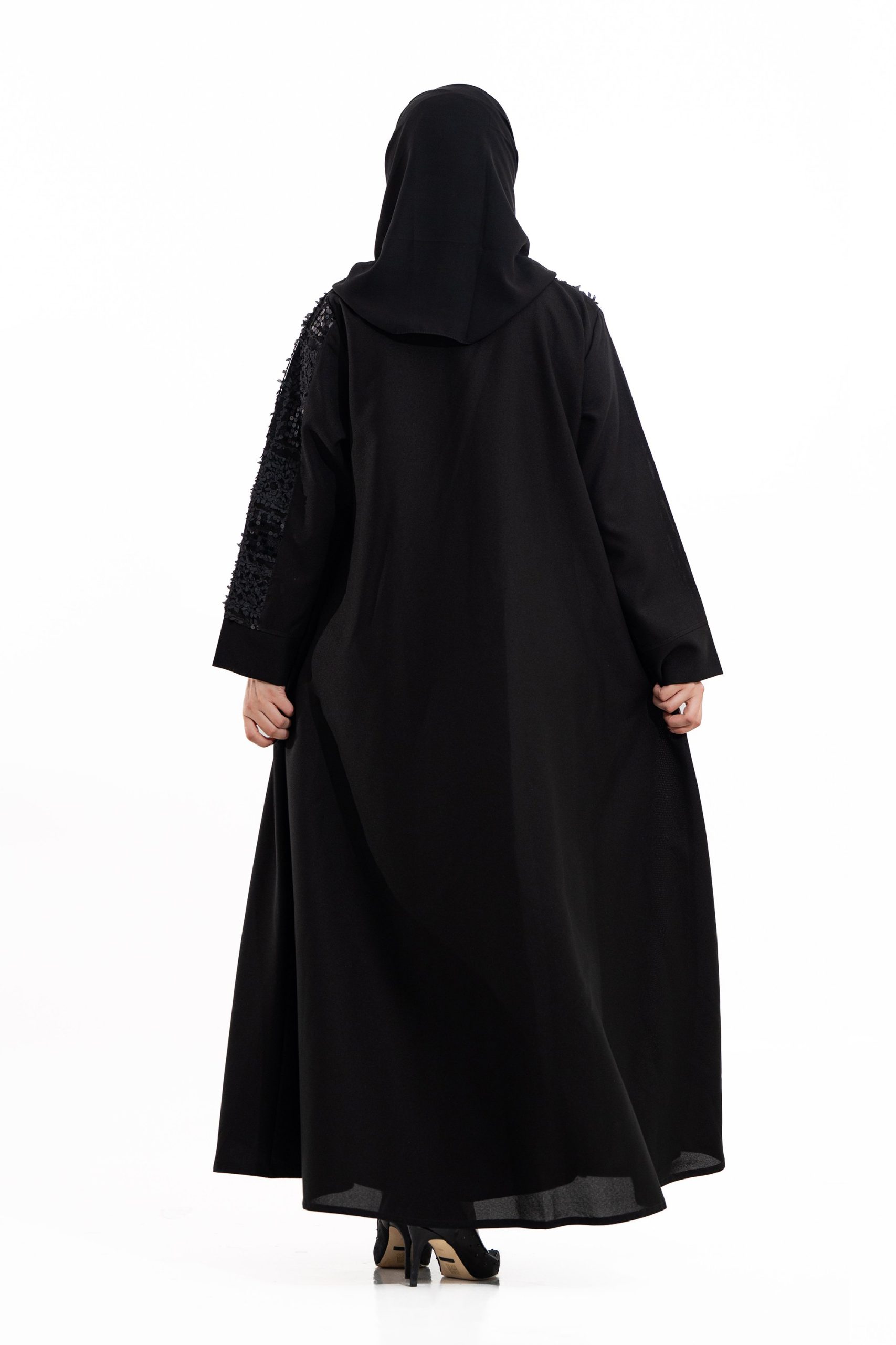 زاهية - عباية عبير صيفي اسود - الصورة 4