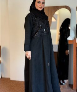 Alternative view of زاهية - عباية عبير شامواة باللون الاسود