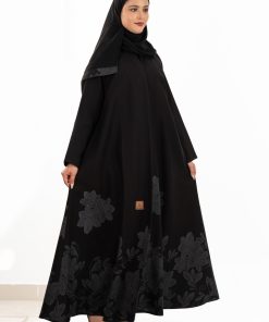 زاهية - عباية ميون بقماش كتان كوري