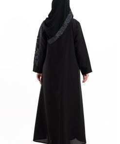 Alternative view of زاهية - عباية عبير بكرستال فضي صيفية