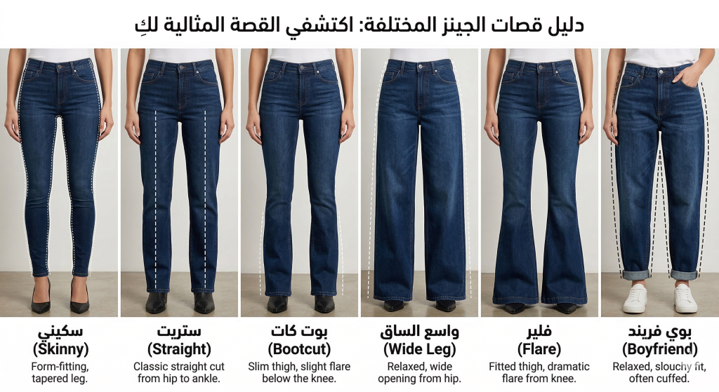 كيف تختارين بنطلون الجينز المثالي لشكل جسمك؟