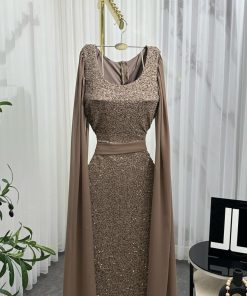 أزياء الأميرة - فستان غرام الخامه : ترتر مبطن+اكمام جورجيت