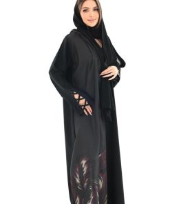 ندف - عباية زم من الخلف