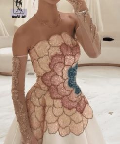 أزياء الأميرة - فستان سافانا كولكشن سهره تطريز يدوي راقي على ميكادو