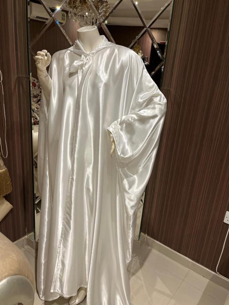 ندف - عباية عروس مع تطريز الاسم - الصورة 3