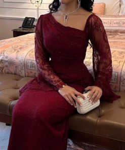 أزياء الأميرة - فستان سهره الخـامة / دانتيل +فصوص