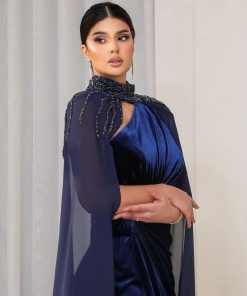 أزياء الأميرة - فستان سهره الخامه/ مخمل +جورجيت +تطريز يدوي