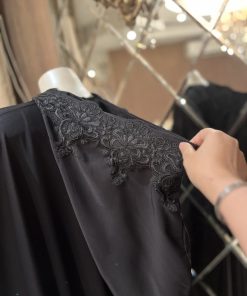 Alternative view of ندف - عبايه العروس لون اسود الجوري