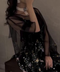 أزياء الأميرة - فستان سهره كلفه شك يدوي فاخر