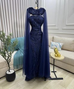 أزياء الأميرة - فستان شك سهره راقي + تل فرنسي ناعم درجه اولى على بطانه تفته كوري اصلي