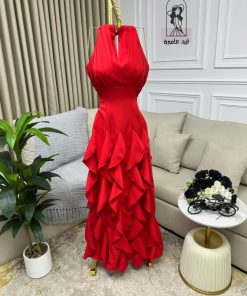أزياء الأميرة - فستان جيان بكسرات صدريه وقصات رأئعه