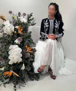 أزياء الأميرة - فستان سهره الخامه /جورجيت +بليسيا + تطريز كمبيوتر+