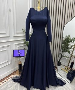 أزياء الأميرة - فستان سهره باربي ذيل كلفه ورود سهره
