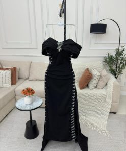 أزياء الأميرة - فستان خديجه /لكرا +خرز شك يدوي+تطريز كمبيوتر