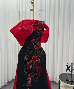أزياء الأميرة - فستان سهرة _ كريب طبي